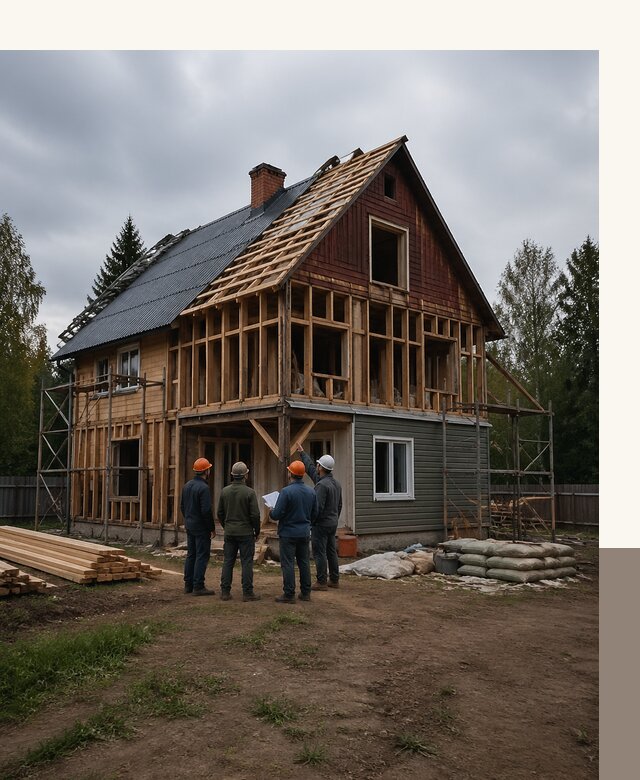 Реконструкция дачного дома в Пензе под ключ с проектом